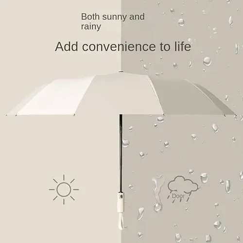 Paraguas Plegable Automático,luvia Y Sombrilla De Protección 13