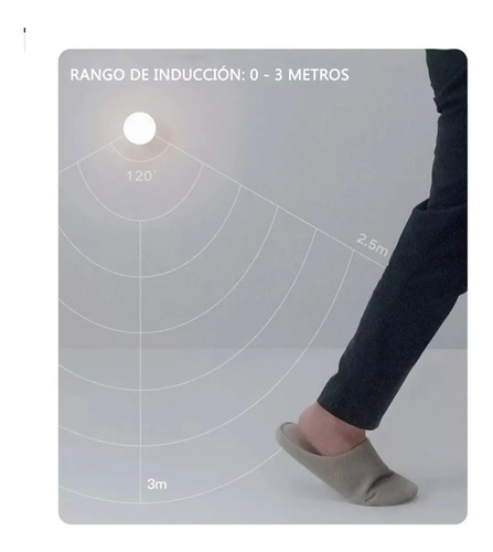 Luz Emergencia Recargable Led Con Sensor De Movimiento Y Luz Amarillo 6
