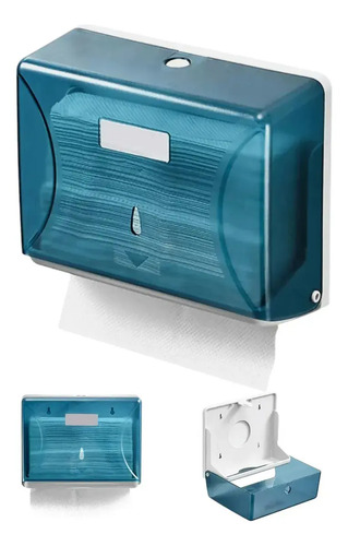 General Dispensador De Papel Toalla Interfoliada Azul Acero 15