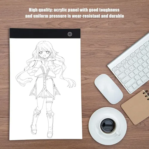 Mesa De Luz Portátil Con Diseño Led Digitalizador A4. Drawe Audífonos 11