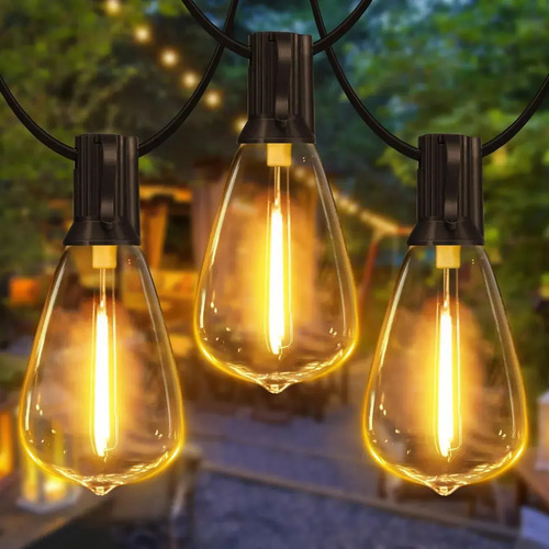 Cadena De 25 Luces De 15 M Que Se Puede Conectar En Serie Blanco Cálido