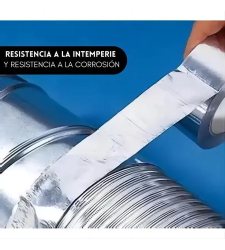 Cinta Sellador Butilo Techo Gotera Impermeable 100mm X 10m Plata 4