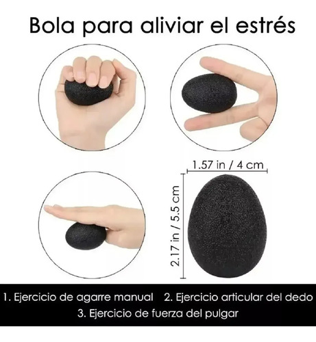 Hand Grip Set Pinza Resistencia Hand Grip Ejercicio Muñeca Negro 14