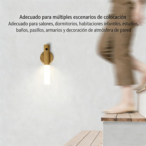 Aplique Magnético Led Con Carga Usb Y Sensor De Movimiento Blanco 14
