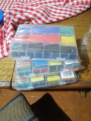 Set 560 Tubos Termoretractil Aislante Union Termoencogible Varios Colores 17