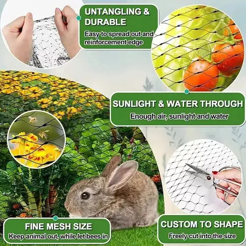 Red Antipájaros Para Protección De Jardines, Malla De Jardín 8