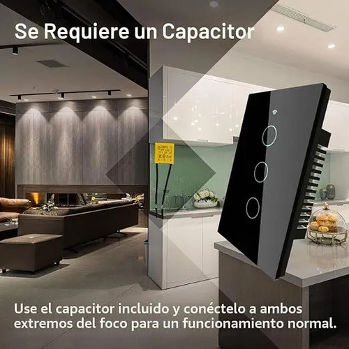 Apagador Inteligente Wifi Sin Cable Neutro 1,2 O 3 Canales 16