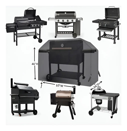 Funda Barbacoa Impermeable Allidea Protector Parrilla 145x117x61cm 2