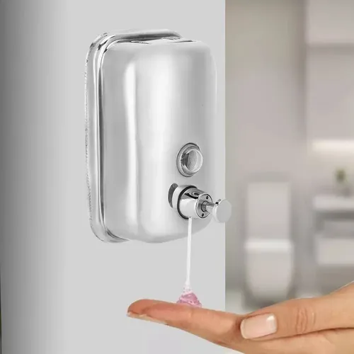 Dispensador De Jabón Acero Inoxidable 304 500 Ml Color Plateado 3