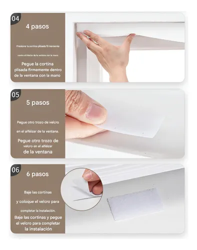 Cortina Autoadhesiva Sin Taladro, Bloqueo Luz 90x240 Blanco 13