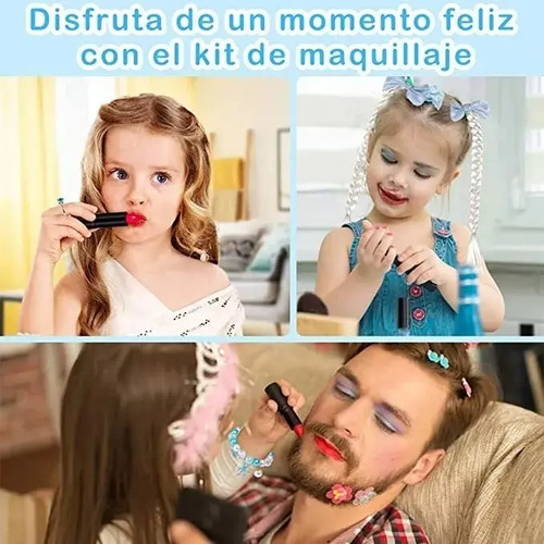 Kit De Maquillaje Para Niños Lavable Moda Conjunto 32 Pcs 2