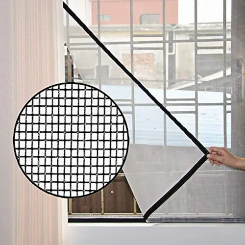 Set 2 Malla Mosquitera Tul Anti Mosquito Ventana 100x100cm Negro 5
