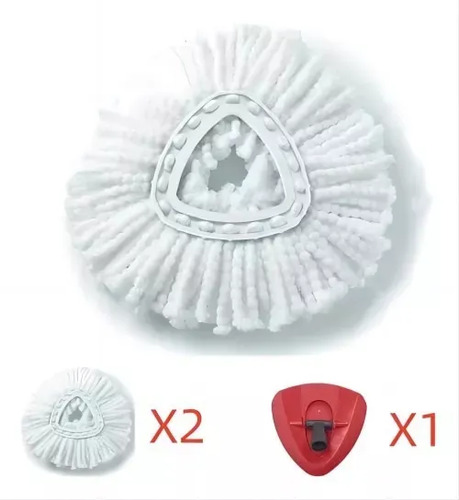 Mopa Balde Easy Wring Clean Para Repuesto Repuesto Blanco 9