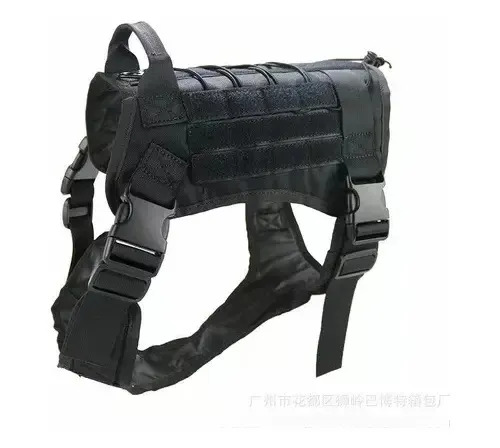 Arnés Táctico Profesional Ajustables Para Perros Grandes Color Negro Talla Del Arnés Xl 12