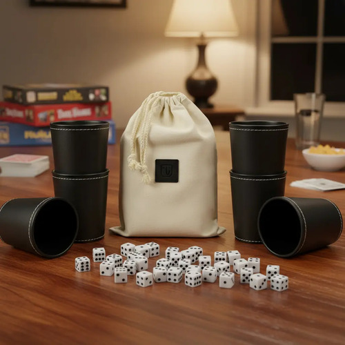 Juego De Mesa Juego De 4 Cachos De Eco Cuero Negro 12