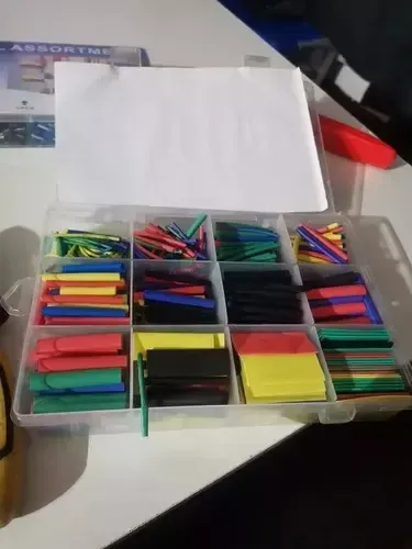 Set 560 Tubos Termoretractil Aislante Union Termoencogible Varios Colores 8
