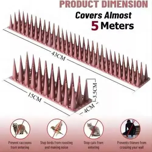 Pack 12 Púas Repelente Palomas Anti Aves Pajaros Ahuyentador 3