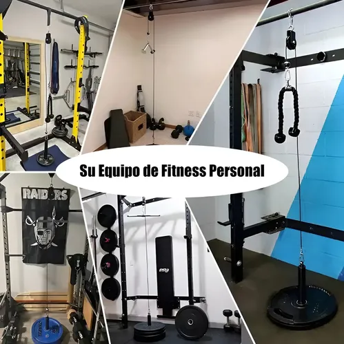Cuerda Soga Para Triceps, Biceps Polea Mancuernas Fitness 7