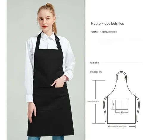 Pechera Gabardina Anti-manchas Y Anti-grasa Color Negro Dise Negro Batman 18