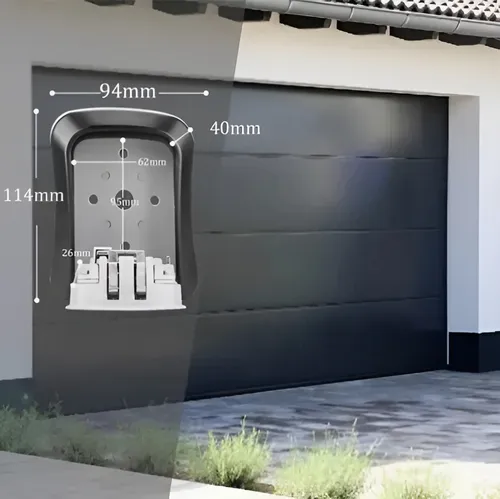 Caja Fuerte De Almacenamiento De Llaves Montada En La Pared Gris 14