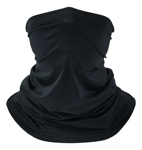 Bandana Mascara Cuello Elástica Uv400 Negro Talla Única