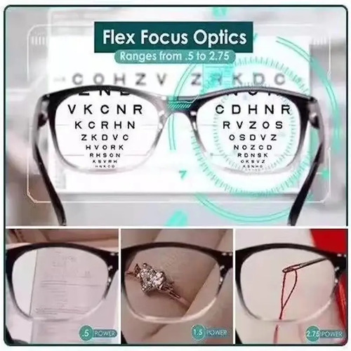 Lentes De Lectura Multifocal One Power Rango 0.5- 2.75 Tv Negro 2