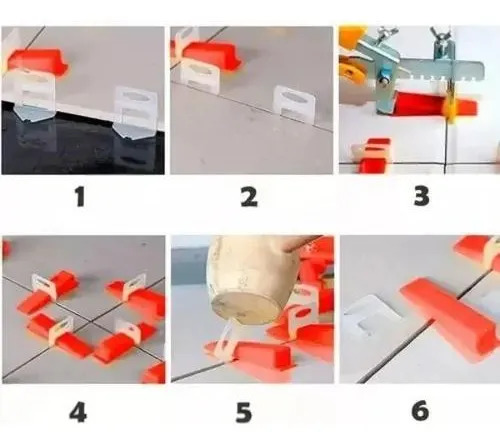 Clips Separador Nivelador De Cerámica 1.5mm / 100pcs Transparente 17