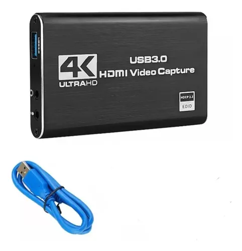 Capturadora Hdmi 4k Ultra Video Audio Mic In Streaming 3.0 12