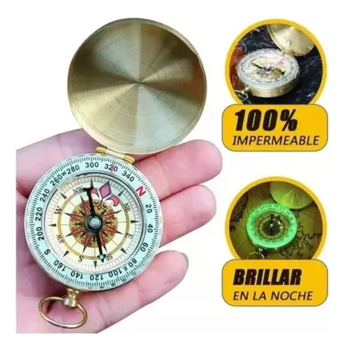 Brujula Vintage Estilo Antigua Camping Outdoor Envio Gratis Dorado 15