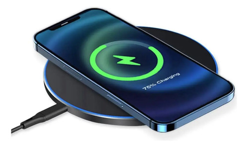 Cargador Inalámbrico Carga Rápida 15w Compatible Con iPhone 11 E Inferior/ Samsung/ Xiaomi Negro 7