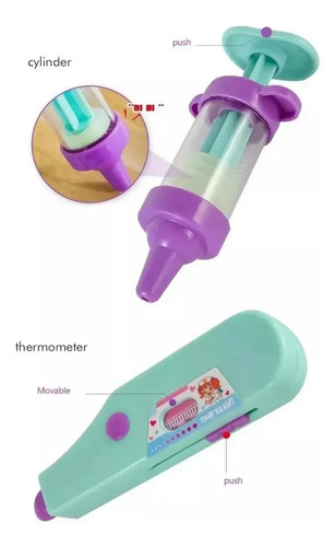 Set Juguetes Medico Doctor Niños Infantil Con Luz Y Sonido Multicolor (celeste, Morado, Rosa, Blanco) 4
