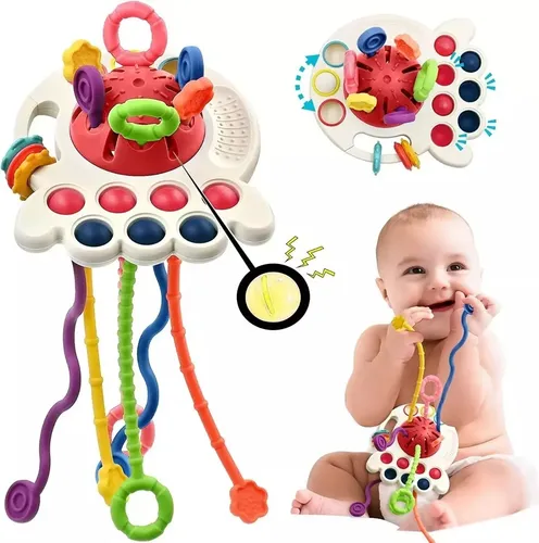 Juguetes Sensoriales Para Bebés Montessori 4 En 1 Multiuso 18