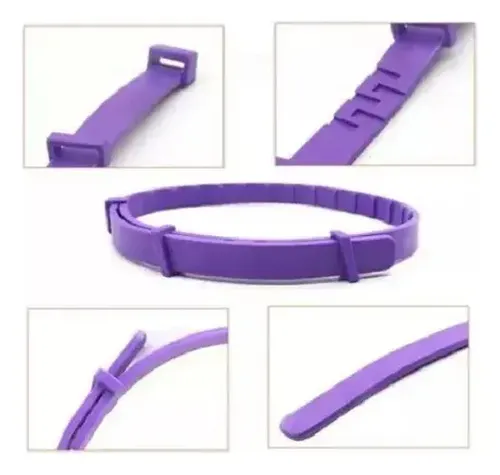 Collar Calmante Perro Ajustable Calma Ansiedad Relajante Púrpura Corazones Calmante 18