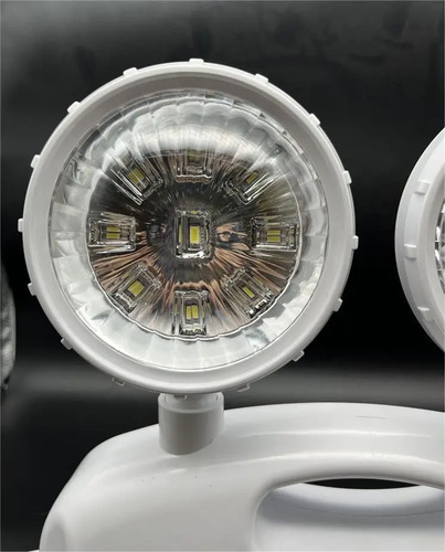 Lámpara De Emergencia Led 2 Focos 18 Leds Recargable Philco Blanco 5