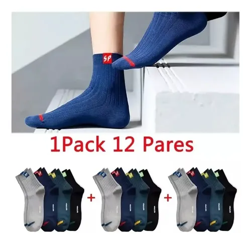 Pack 12 Pares Calcetines Bambú Hombre Invierno¡alta Calidad! 12 Pares Por Paquete 39-44 18