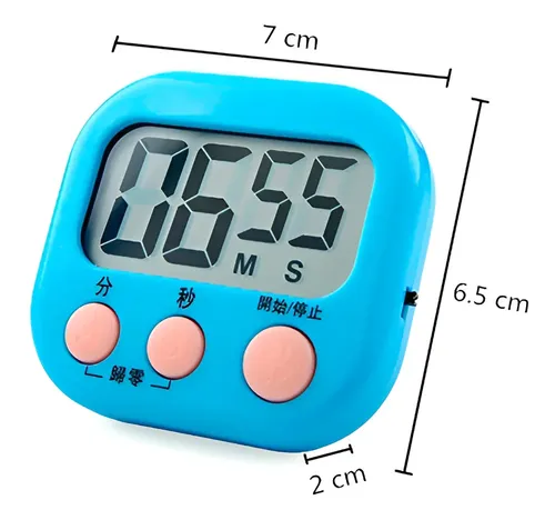 Temporizador Cronómetro Digital Para Cocina Blanco Despertador 2