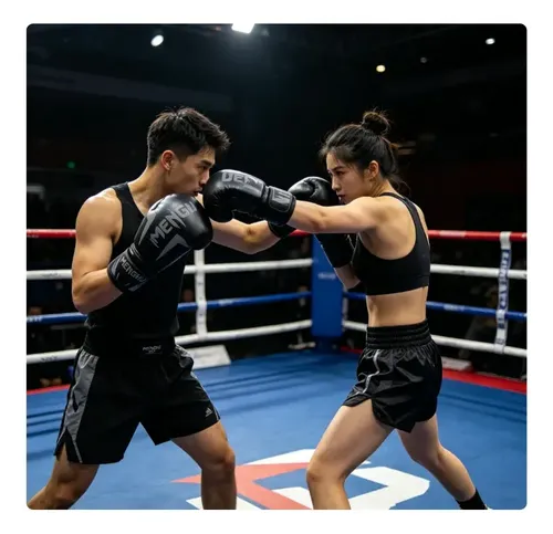 Guantes De Boxeo Profesional De Alta Calidad Con Velcro 14oz Negro 2