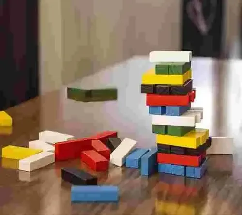 Juego Educativo De Bloques Construcción Coloridos 54 Pieza 12