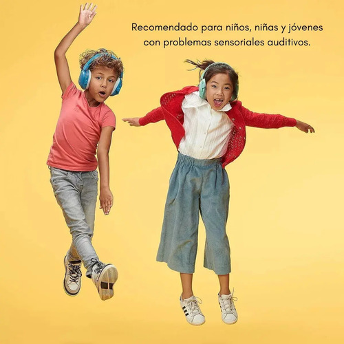 Audífonos Antiruido Niños Y Jóvenes Con Autismo Tdah Rap Color Verde 14