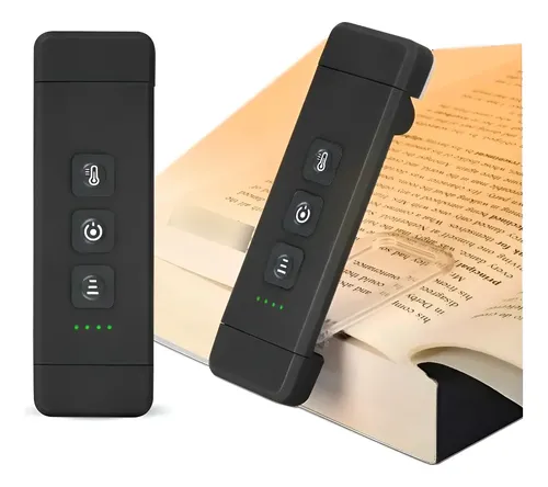 Luz De Lectura Para Leer Luz Para Leer Libros Recargable Negro 18