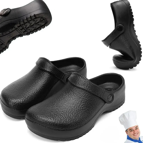 Zapato Para Chef Cocina Masculino Cómodo Antideslizantes