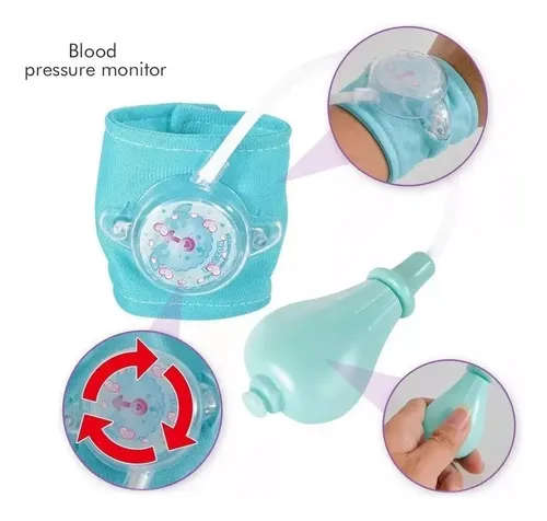 Set Juguetes Medico Doctor Niños Infantil Con Luz Y Sonido Multicolor (celeste, Morado, Rosa, Blanco) 12