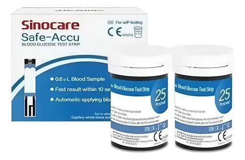 50 Tiras Reactivas Glucosa Glicemia Safe Accu Envio Gratis Blanco 5