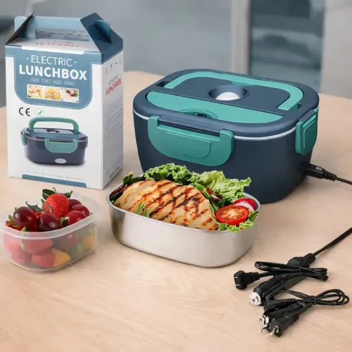 Lonchera Eléctrica Aluminio Portátil Calentar Comida 220v80w Verde Oscuro 18