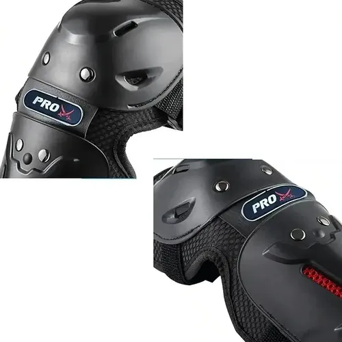 Protecciones Rodilleras Y Coderas Mottoracing Moto / Bici Negro 3