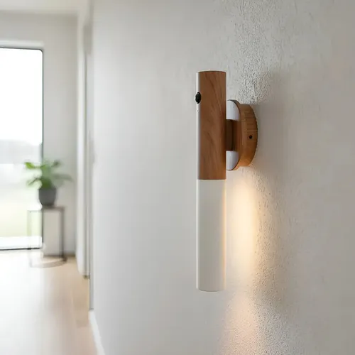 Aplique Magnético Led Con Carga Usb Y Sensor De Movimiento Blanco