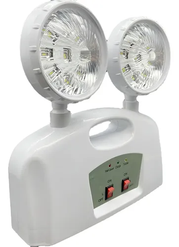Lámpara De Emergencia Led 2 Focos 18 Leds Recargable Philco Blanco 8