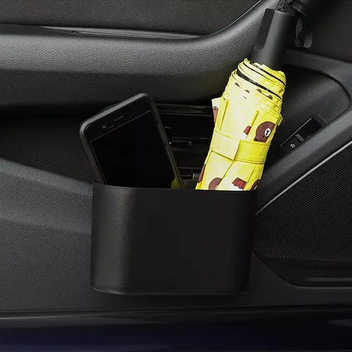Basurero Para Auto Portatil Universal 1 Litro Negro 12