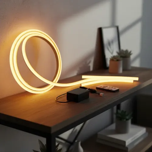 Tira De Luces Cob De Silicona Para Interiores (juego De 5 M) 3000k Blanco Cálido/luz Cálida Blanco Lechoso Conjunto De 5 M 3
