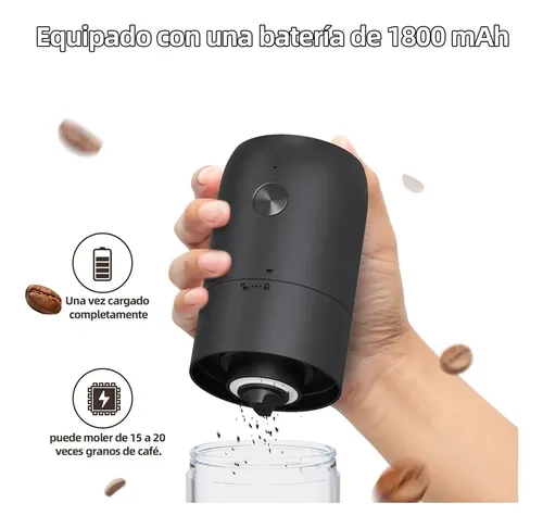 Molinillo De Café Eléctrico Moledor Núcleo Molienda Cerámico Negro 8